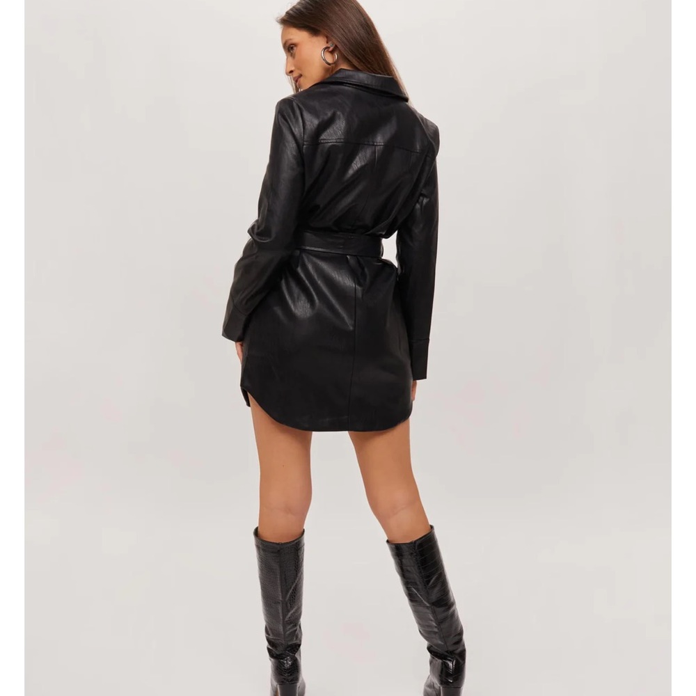 Backyard Roses Leather Elizabeth Jacket Dress - Picture 3 of 5